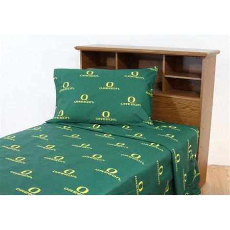 COLLEGE COVERS College Covers ORESSKG Oregon Printed Sheet Set King- Solid ORESSKG